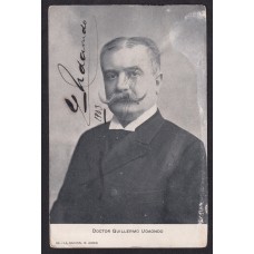 DR GUILLERMO UDAONDO ANTIGUA TARJETA POSTAL CON FIRMA AUTOGRAFA